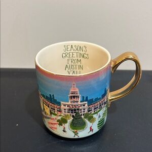 New Anthropologie Holiday Time In The City Austin Mug